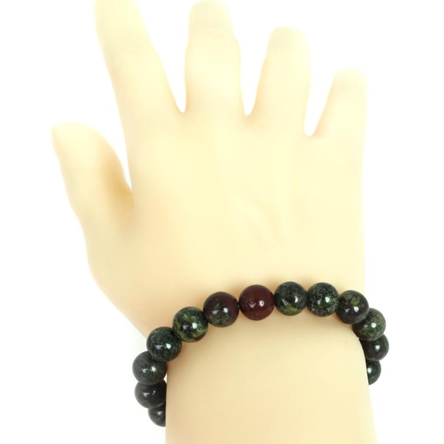 パワーストーン 天然石 ブレスレット ドラゴンブラッドジャスパー 丸玉 10mm 数珠 念珠 Bracelet お試し価格 |  | 02