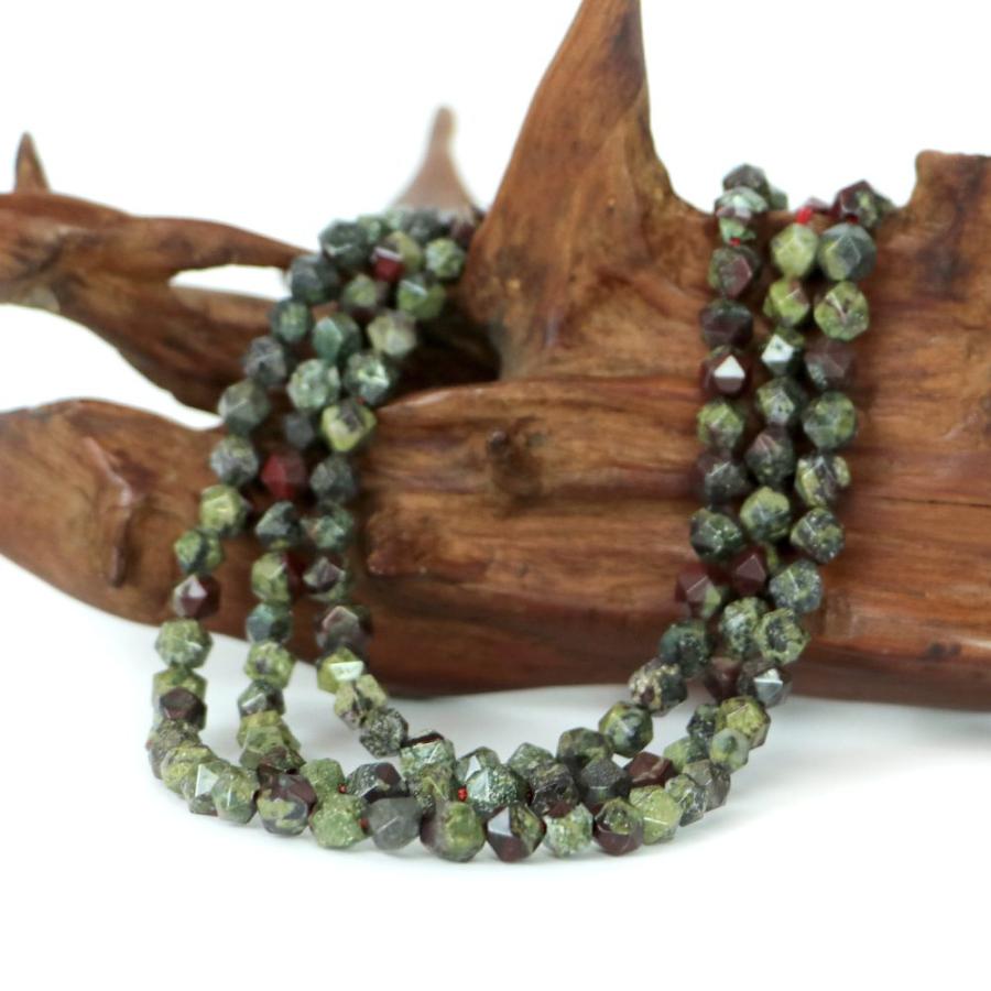 パワーストーン 天然石 ブレスレット ドラゴンブラッドジャスパー ダイヤカット 6mm 数珠 念珠 Bracelet お試し価格 |  | 11