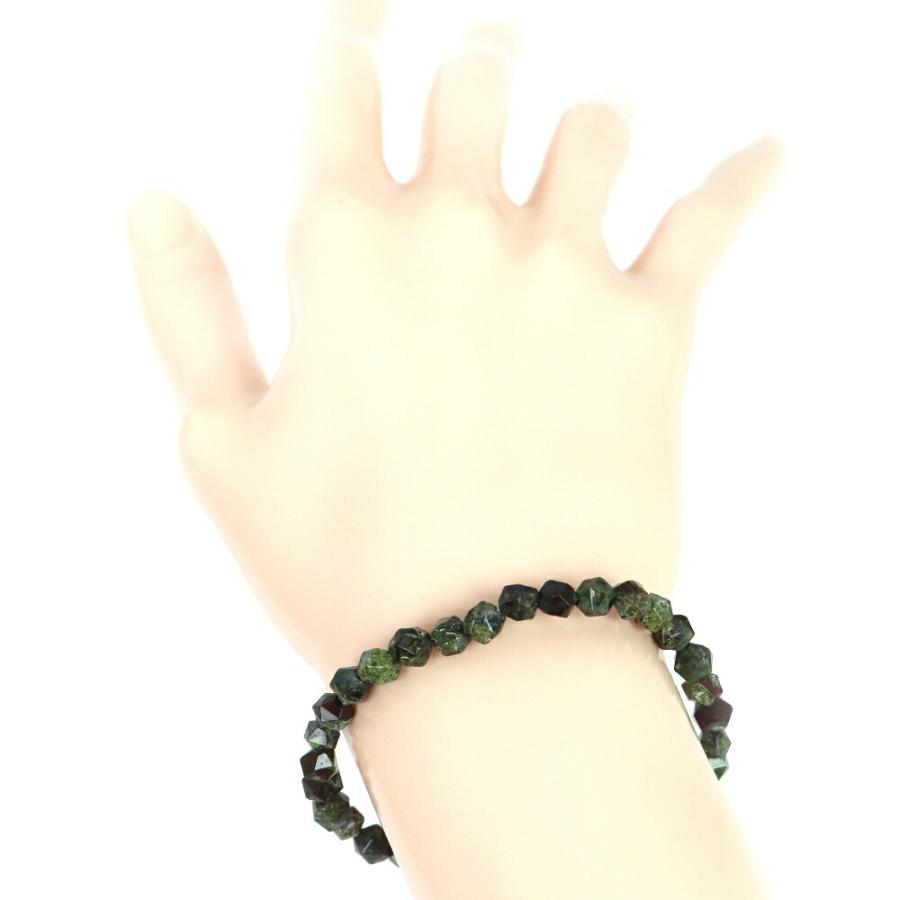 パワーストーン 天然石 ブレスレット ドラゴンブラッドジャスパー ダイヤカット 6mm 数珠 念珠 Bracelet お試し価格 |  | 02