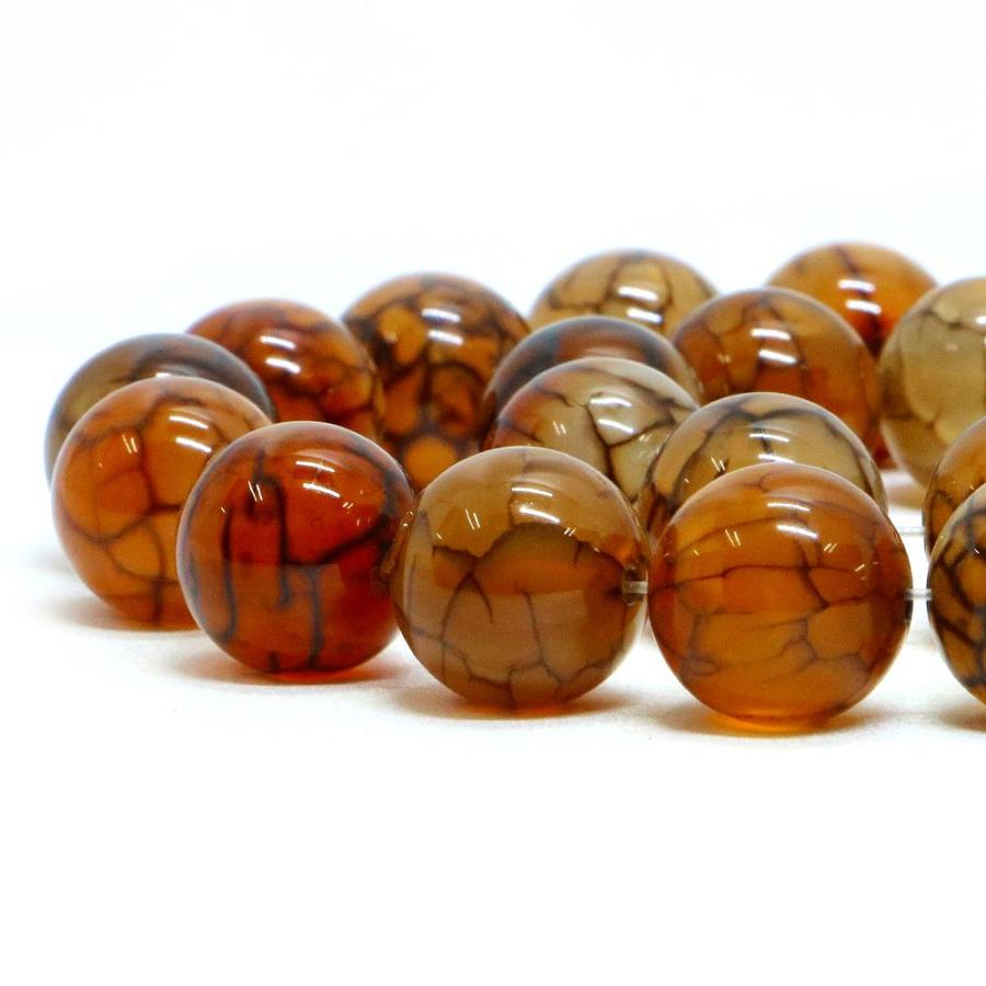 パワーストーン 天然石 ブレスレット ドラゴンアゲート（ブラウン） 丸玉 14mm 数珠 念珠 Bracelet お試し価格 |  | 10