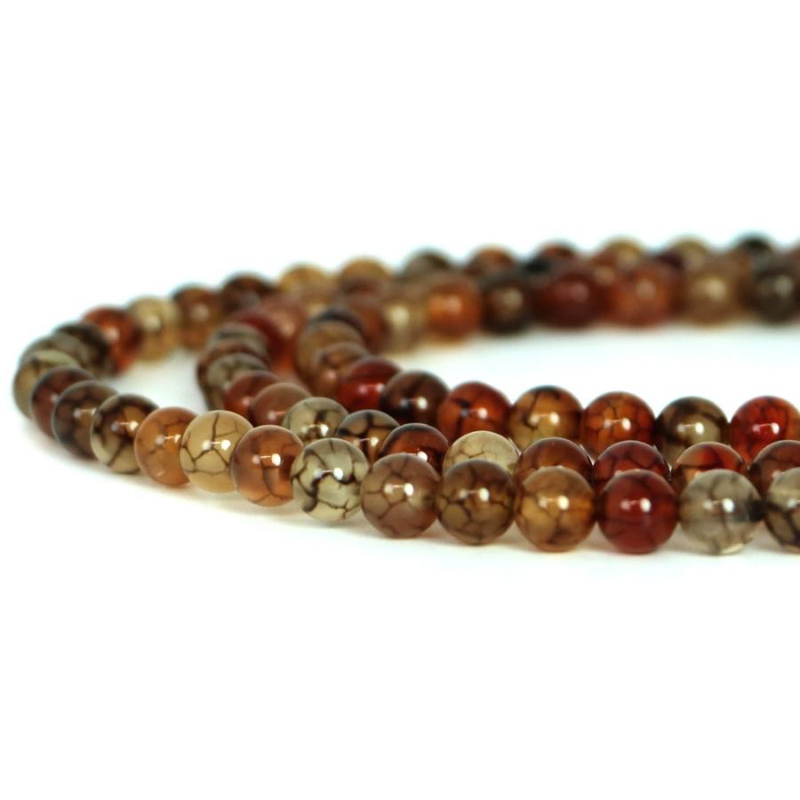 パワーストーン 天然石 ブレスレ ット ドラゴンアゲート（ブラウン）【丸玉】6mm 数珠 念珠 Bracelet お試し価 格 |  | 10
