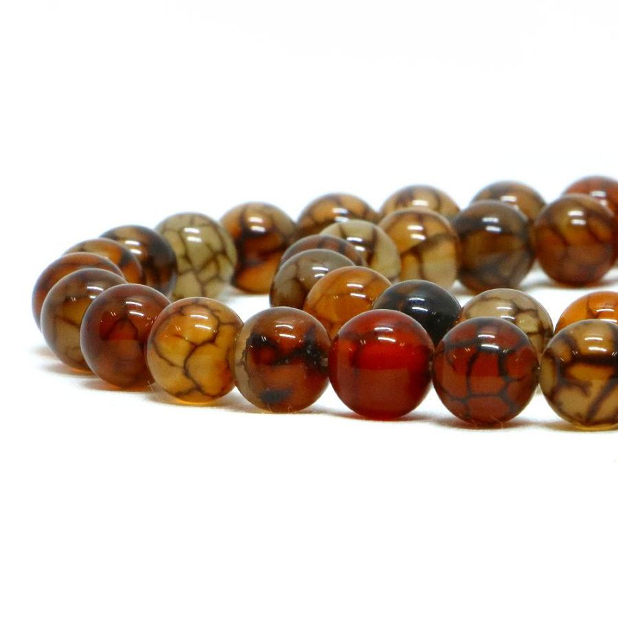 パワーストーン 天然石 ブレスレット ドラゴンアゲート（ブラウン） 丸玉 8mm 数珠 念珠 Bracelet お試し価格 |  | 10