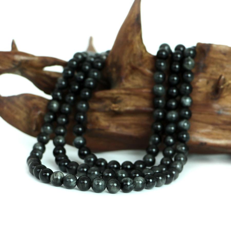 パワーストーン 天然石 ブレスレット イーグルアイ（グレータイガーアイ） 丸玉 6mm 数珠 念珠 Bracelet お試し価格 |  | 11