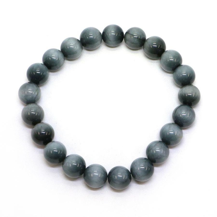 パワーストーン 天然石 ブレスレット イーグルアイ（グレータイガーアイ） 丸玉 10mm 数珠 念珠 Bracelet お試し価格 |  | 01
