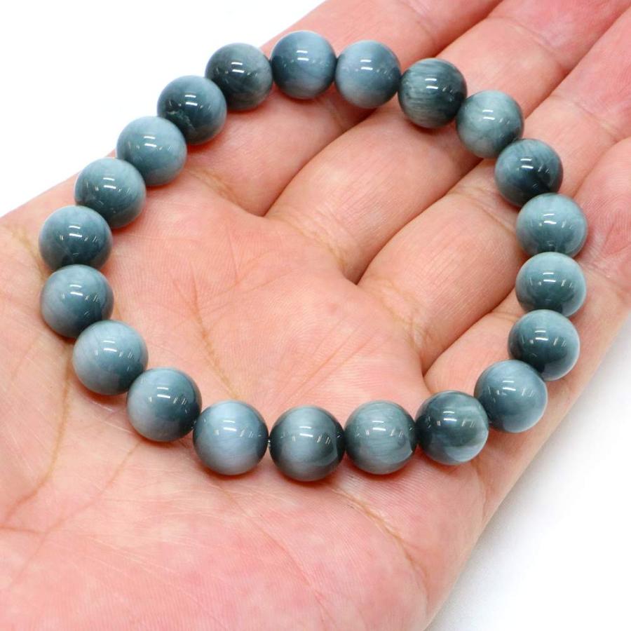 パワーストーン 天然石 ブレスレット イーグルアイ（グレータイガーアイ） 丸玉 10mm 数珠 念珠 Bracelet お試し価格 |  | 04