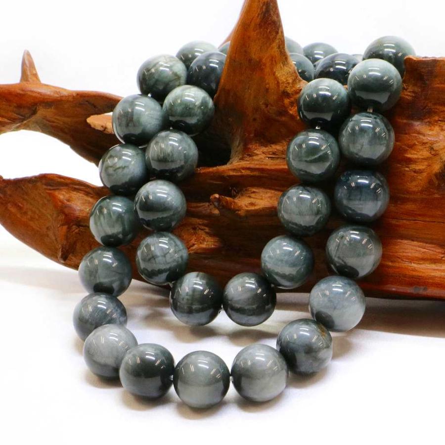 パワーストーン 天然石 ブレスレット イーグルアイ（グレータイガーアイ） 丸玉 12mm 数珠 念珠 Bracelet お試し価格 |  | 11
