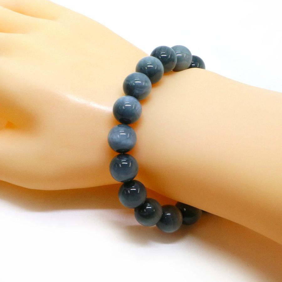 パワーストーン 天然石 ブレスレット イーグルアイ（グレータイガーアイ） 丸玉 12mm 数珠 念珠 Bracelet お試し価格 |  | 02