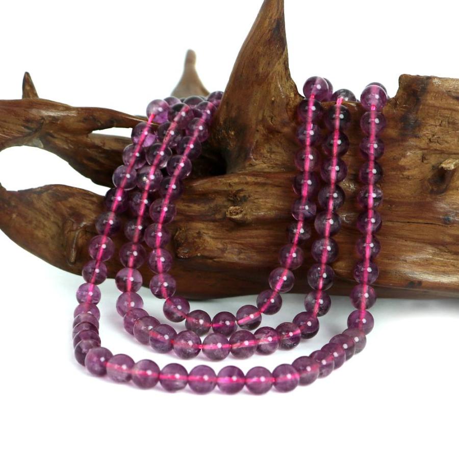 パワーストーン 天然石 ブレスレット ピンク フローライト 丸玉 6ｍｍ 数珠 念珠 Bracelet お試し価格 |  | 11