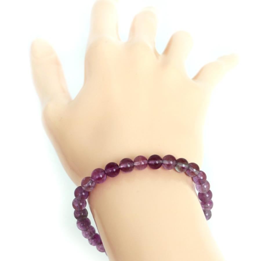 パワーストーン 天然石 ブレスレット ピンク フローライト 丸玉 6ｍｍ 数珠 念珠 Bracelet お試し価格 |  | 02