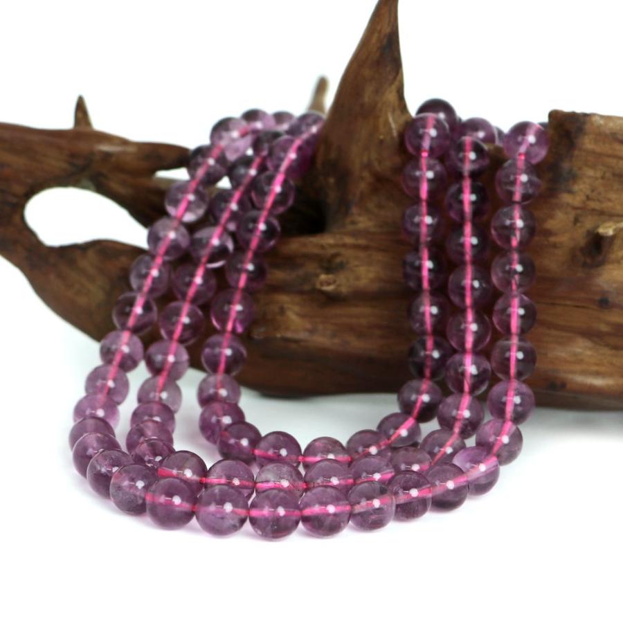 パワーストーン 天然石 ブレスレット ピンク フローライト 丸玉 8ｍｍ 数珠 念珠 Bracelet お試し価格 |  | 11