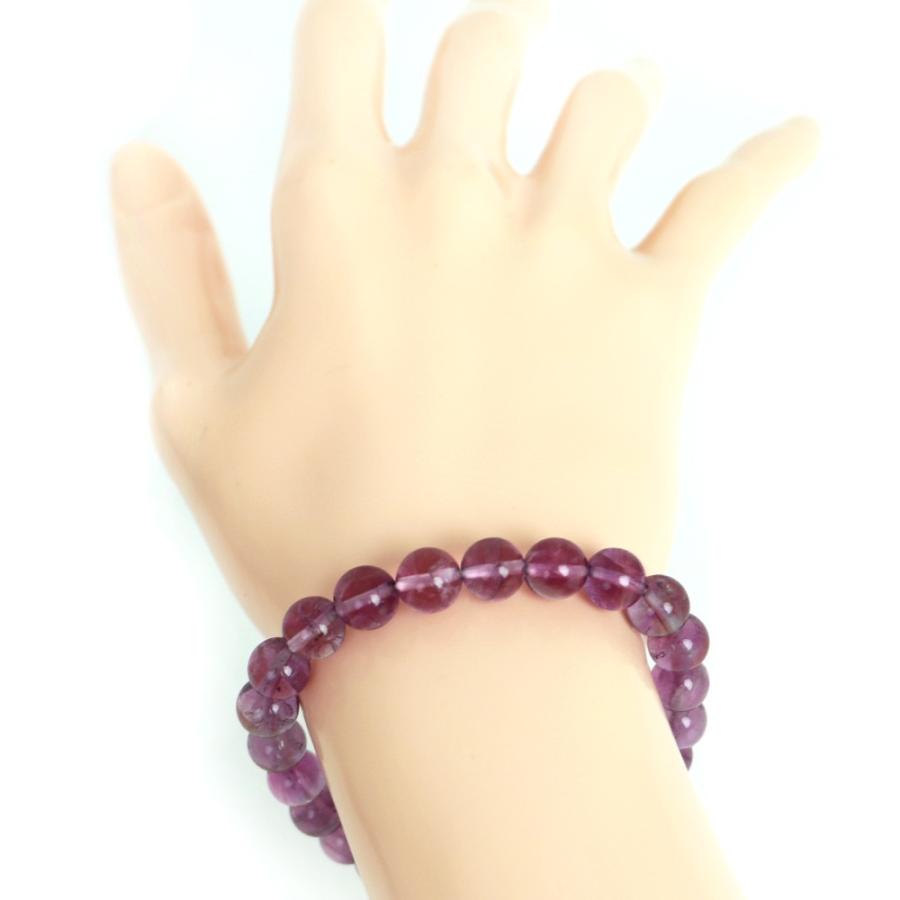 パワーストーン 天然石 ブレスレット ピンク フローライト 丸玉 8ｍｍ 数珠 念珠 Bracelet お試し価格 |  | 02