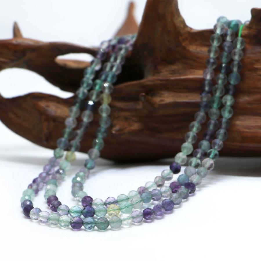 パワーストーン 天然石 ブレスレット フローライト カット 4ｍｍ 数珠 念珠 Bracelet お試し価格 |  | 11