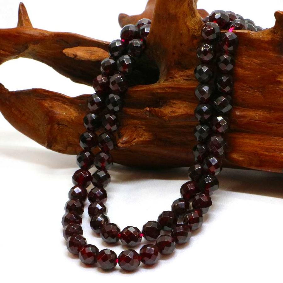 パワーストーン 天然石 ブレスレット ガーネット カット 6mm 数珠 念珠 Bracelet お試し価格 |  | 11