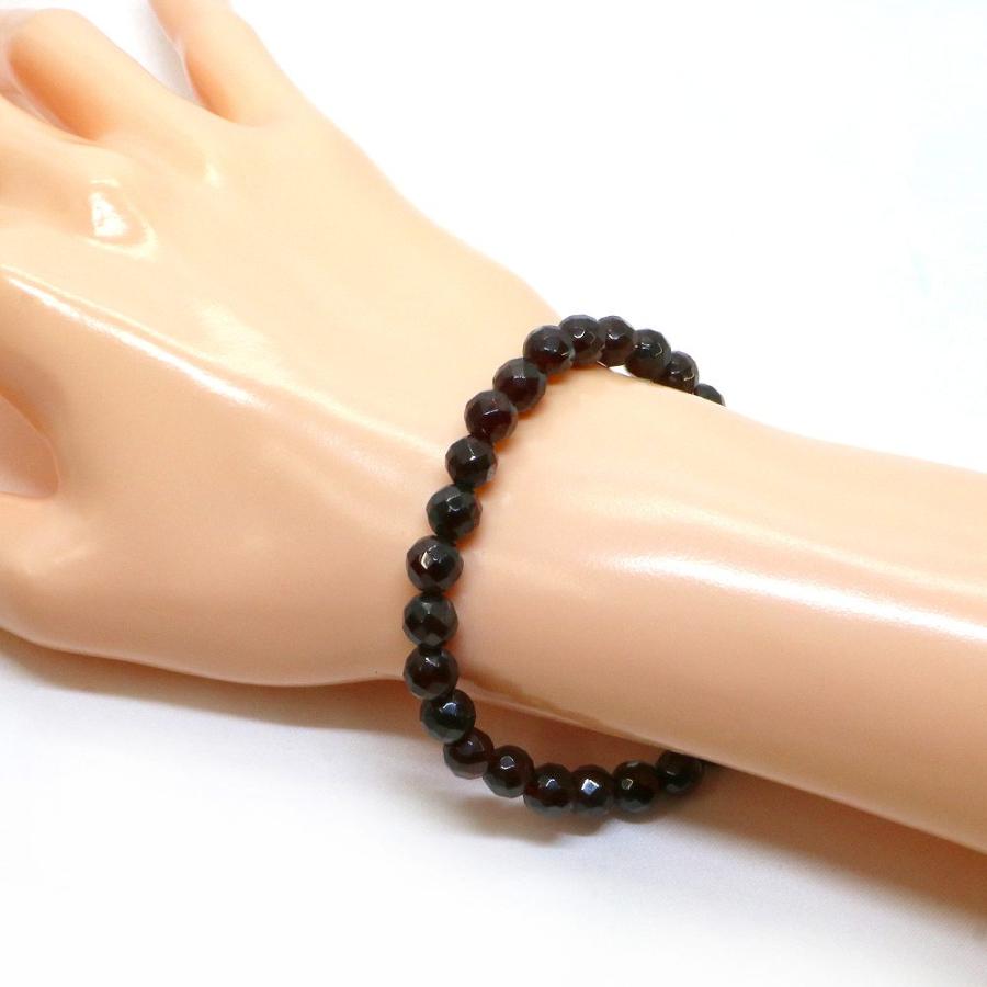 パワーストーン 天然石 ブレスレット ガーネット カット 6mm 数珠 念珠 Bracelet お試し価格 |  | 02