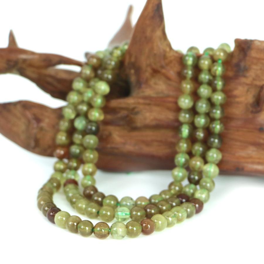 パワーストーン 天然石 ブレスレット グリーンガーネット 丸玉 6mm 数珠 念珠 Bracelet お試し価格 |  | 11