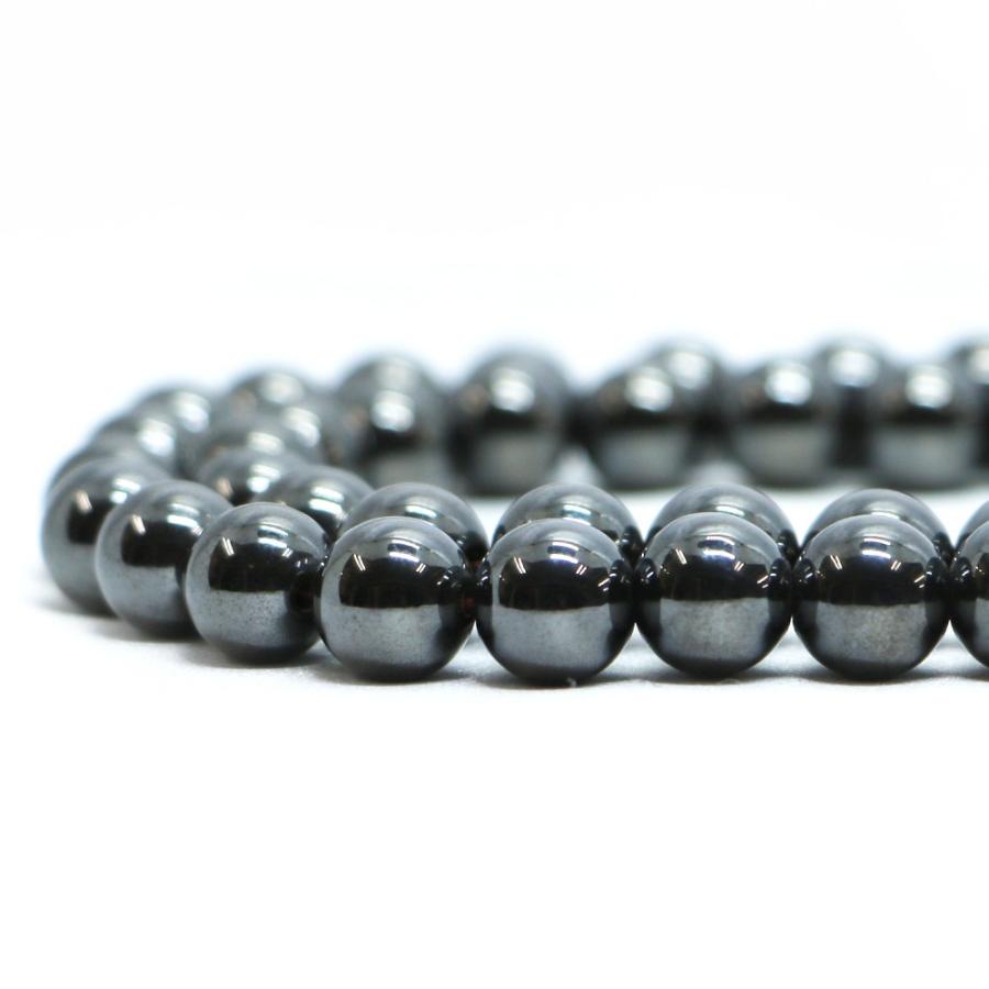 パワーストーン 天然石 ブレスレット ヘマタイト（マグネット） 丸玉 8mm 数珠 念珠 Bracelet お試し価格 |  | 10
