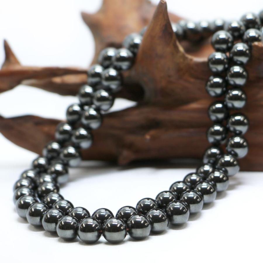 パワーストーン 天然石 ブレスレット ヘマタイト（マグネット） 丸玉 8mm 数珠 念珠 Bracelet お試し価格 |  | 11