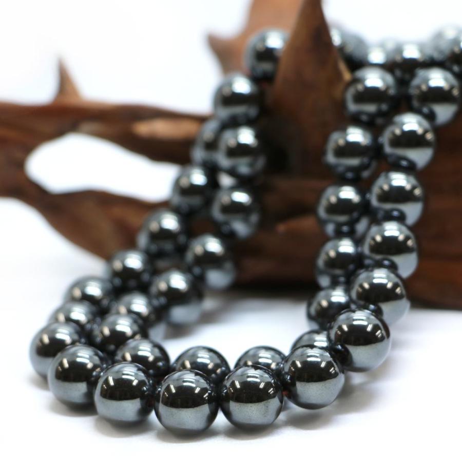 パワーストーン 天然石 ブレスレット ヘマタイト（マグネット） 丸玉 12mm 数珠 念珠 Bracelet お試し価格 |  | 11