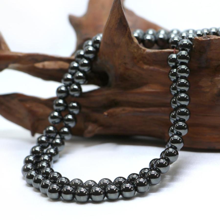 パワーストーン 天然石 ブレスレット ヘマタイト（マグネット） 丸玉 6mm 数珠 念珠 Bracelet お試し価格 |  | 11