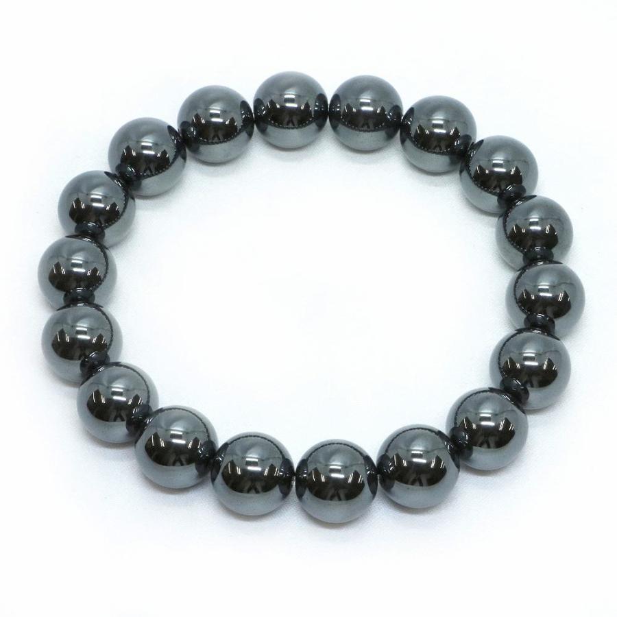 パワーストーン 天然石 ブレスレット ヘマタイト 丸玉 12mm 数珠 念珠 Bracelet お試し価格 |  | 01