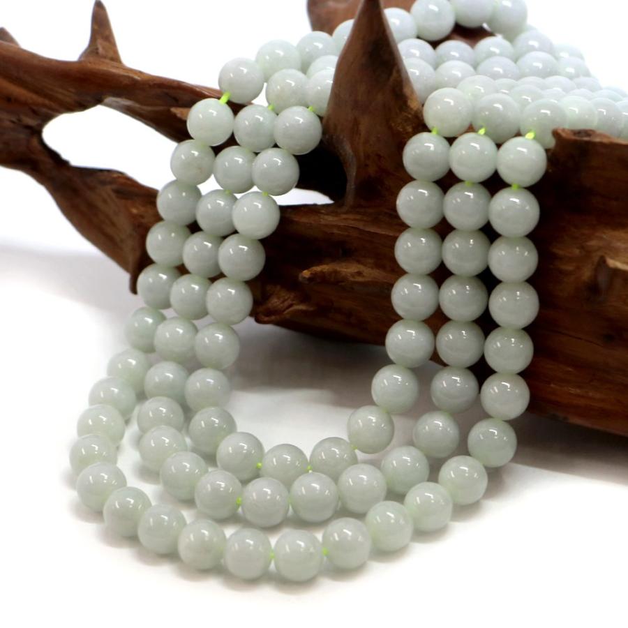 パワーストーン 天然石 ブレスレット 翡翠 ひすい ジェード ジェダイト 丸玉 8mm 数珠 念珠 Bracelet お試し価格 |  | 11