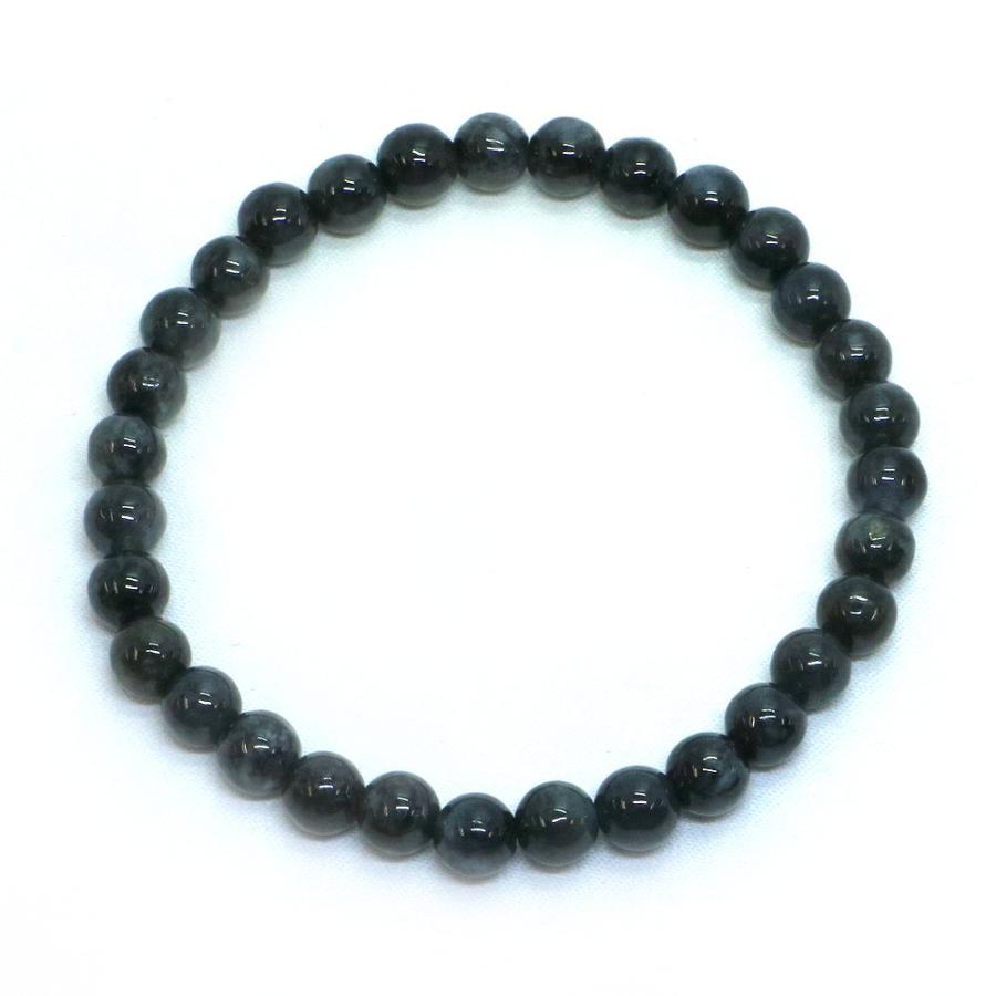 パワーストーン 天然石 ブレスレット 黒翡翠 ひすい ジェード ジェダイト 丸玉 6mm 数珠 念珠 Bracelet お試し価格 |  | 01