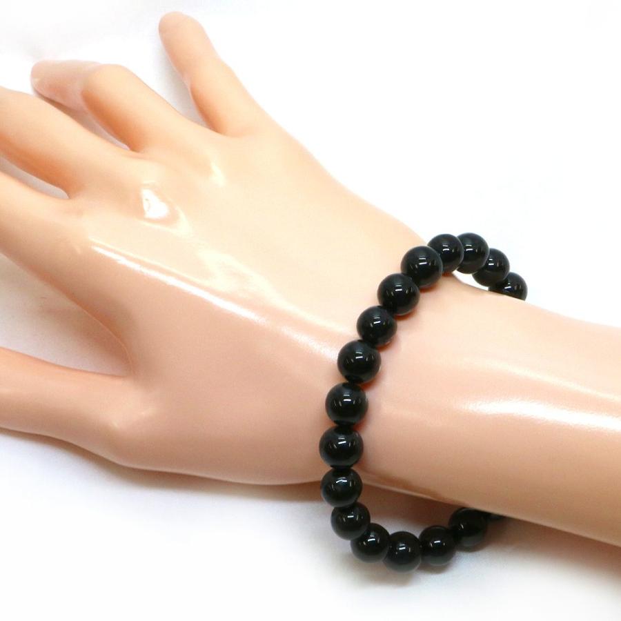 パワーストーン 天然石 ブレスレット 黒翡翠 ひすい ジェード ジェダイト 丸玉 8mm 数珠 念珠 Bracelet お試し価格 |  | 02