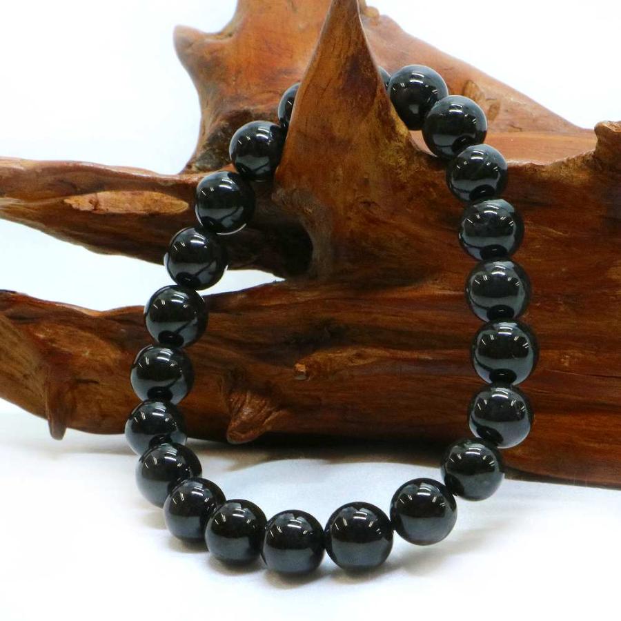 パワーストーン 天然石 ブレスレット 黒翡翠 ひすい ジェード ジェダイト 丸玉 8mm 数珠 念珠 Bracelet お試し価格 |  | 03