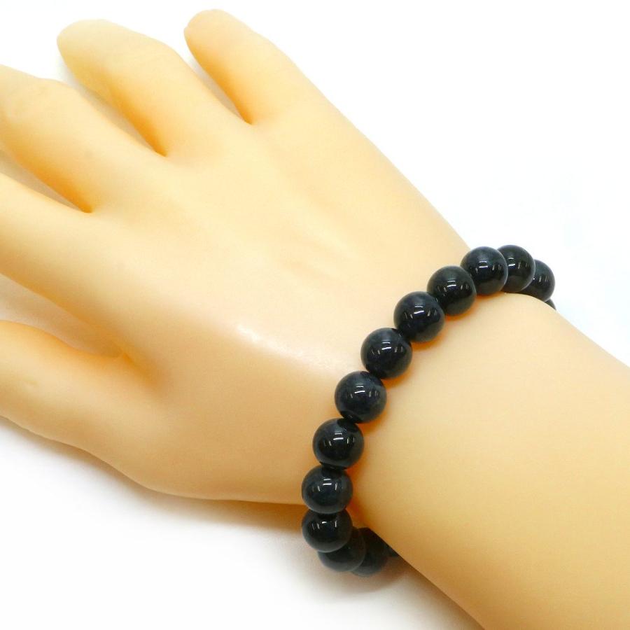 パワーストーン 天然石 ブレスレット 黒翡翠 ひすい ジェード ジェダイト 丸玉 10mm 数珠 念珠 Bracelet お試し価格 |  | 02