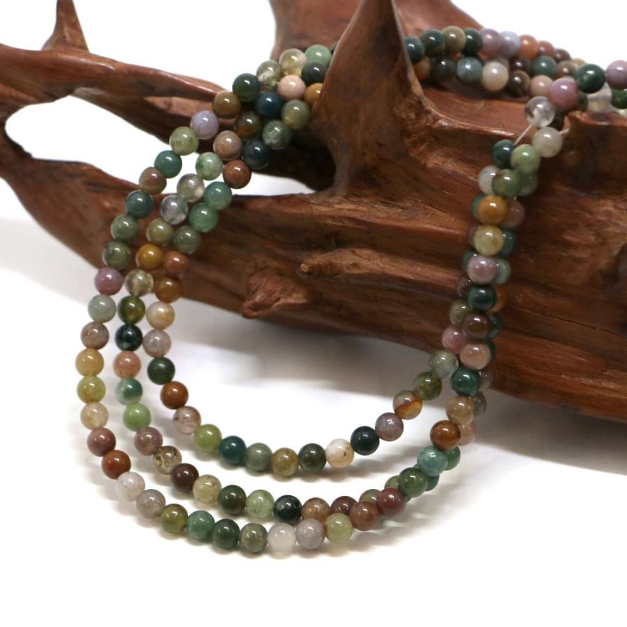 パワーストーン 天然石 ブレスレット インディアンアゲート 丸玉 4mm 数珠 念珠 Bracelet お試し価格 |  | 11