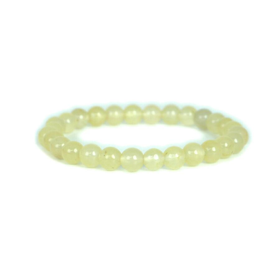パワーストーン 天然石 ブレスレット カラージェード(レモン・染め) 丸玉 6mm 数珠 念珠 Bracelet お試し価格 | 