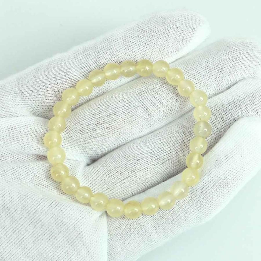 パワーストーン 天然石 ブレスレット カラージェード(レモン・染め) 丸玉 6mm 数珠 念珠 Bracelet お試し価格 |  | 04