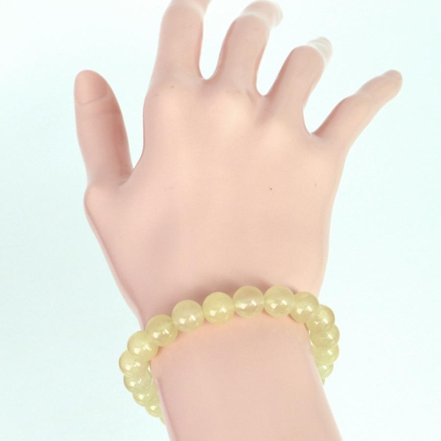 パワーストーン 天然石 ブレスレット カラージェード(レモン・染め) 丸玉 8mm 数珠 念珠 Bracelet お試し価格 |  | 02