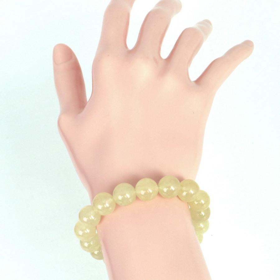パワーストーン 天然石 ブレスレット カラージェード(レモン・染め) 丸玉 10mm 数珠 念珠 Bracelet お試し価格 |  | 02