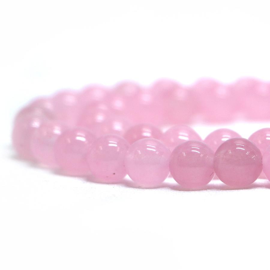 パワーストーン 天然石 ブレスレット カラージェード(ピンク・染め) 丸玉 8mm 数珠 念珠 Bracelet お試し価格 |  | 10