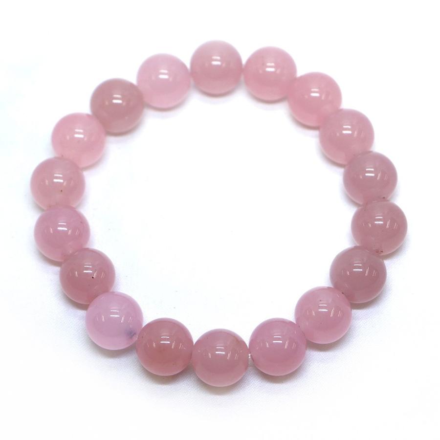 パワーストーン 天然石 ブレスレット カラージェード(ピンク・染め) 丸玉 12mm 数珠 念珠 Bracelet お試し価格 |  | 01