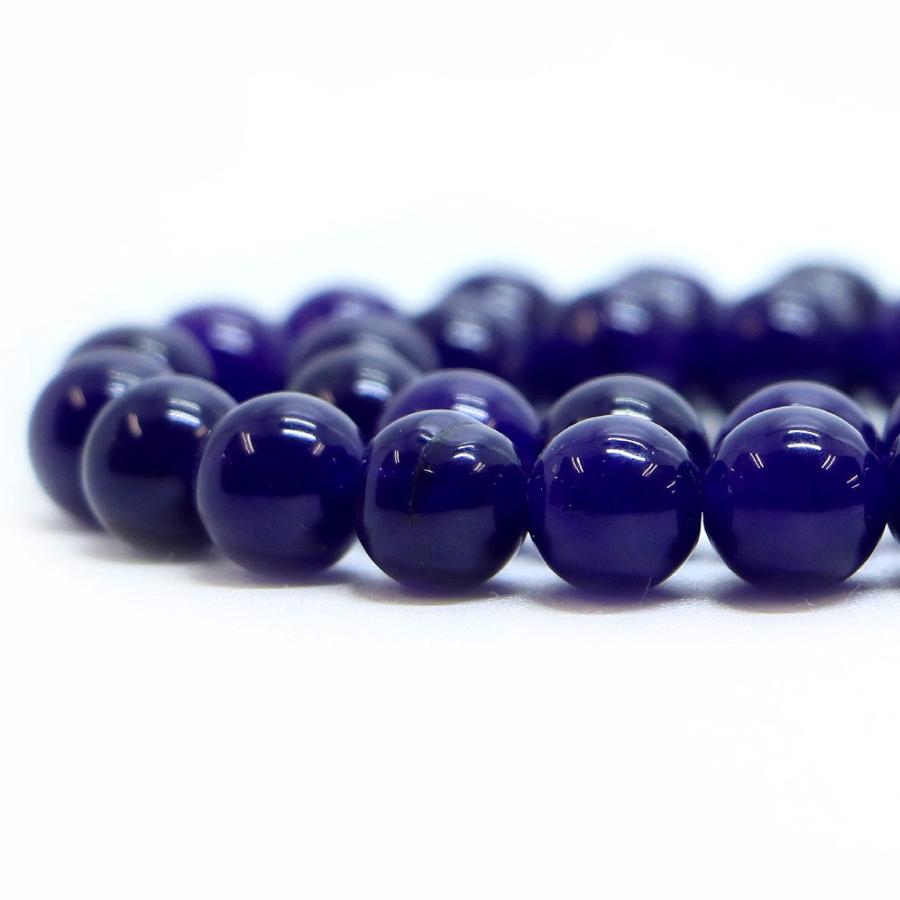 パワーストーン 天然石 ブレスレット カラージェード(パープル・染め) 丸玉 10mm 数珠 念珠 Bracelet お試し価格 |  | 10