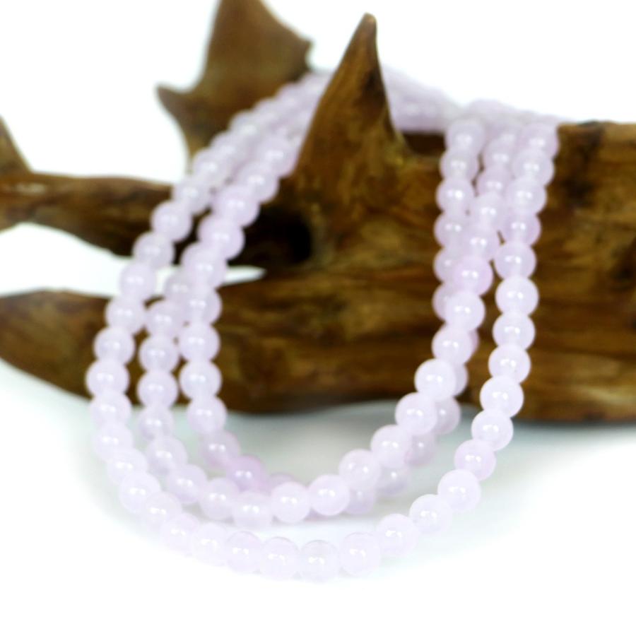 パワーストーン 天然石 ブレスレット カラージェード(ラベンダー・染め) 丸玉 6mm 数珠 念珠 Bracelet お試し価格 |  | 11