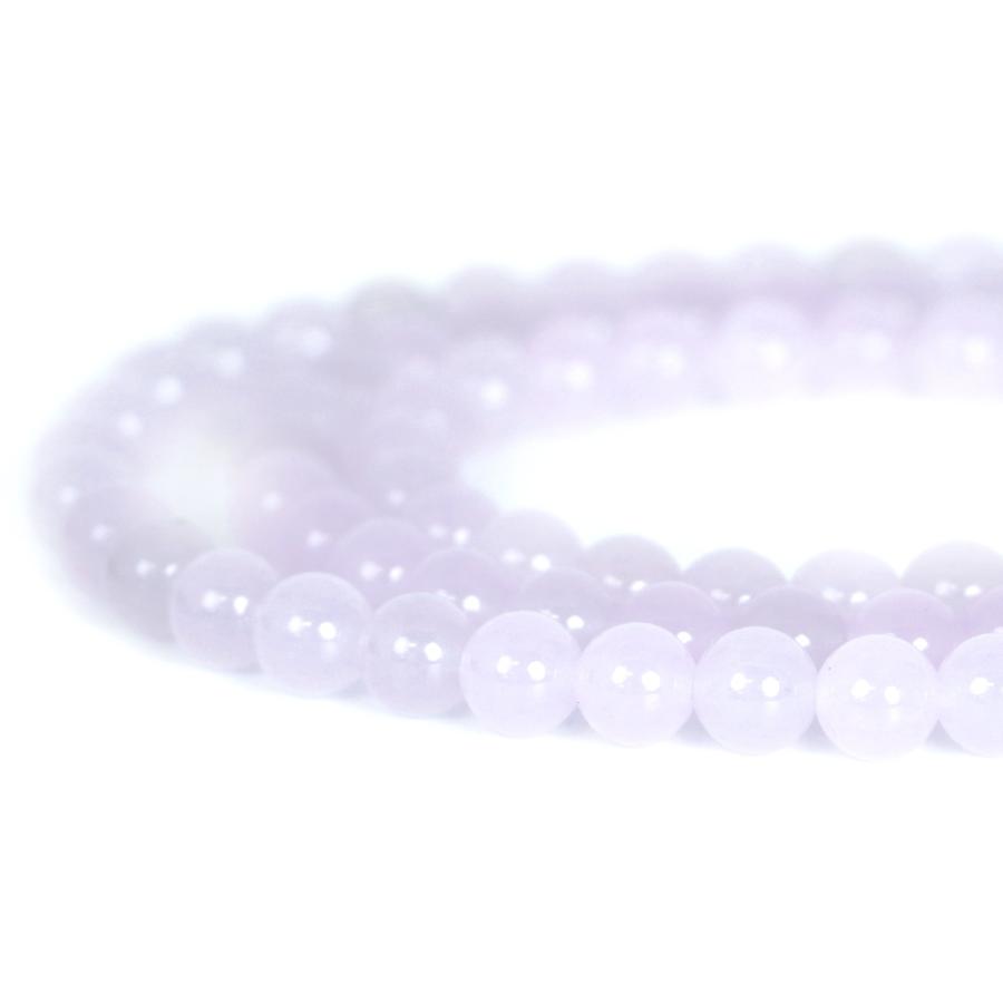 パワーストーン 天然石 ブレスレット カラージェード(ラベンダー・染め) 丸玉 8mm 数珠 念珠 Bracelet お試し価格 |  | 10