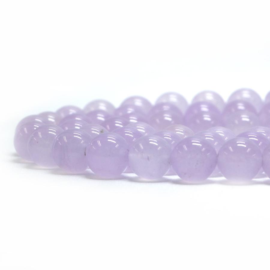 パワーストーン 天然石 ブレスレット カラージェード(ラベンダー・染め) 丸玉 12mm 数珠 念珠 Bracelet お試し価格 |  | 10
