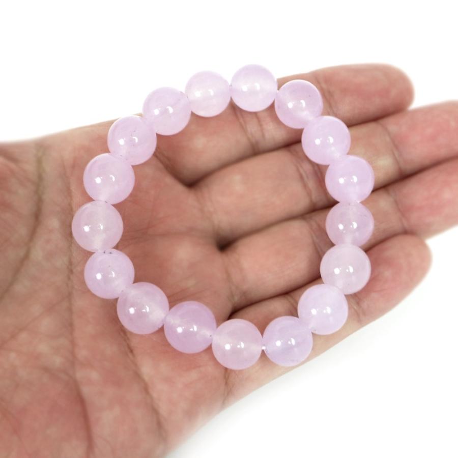 パワーストーン 天然石 ブレスレット カラージェード(ラベンダー・染め) 丸玉 12mm 数珠 念珠 Bracelet お試し価格 |  | 04