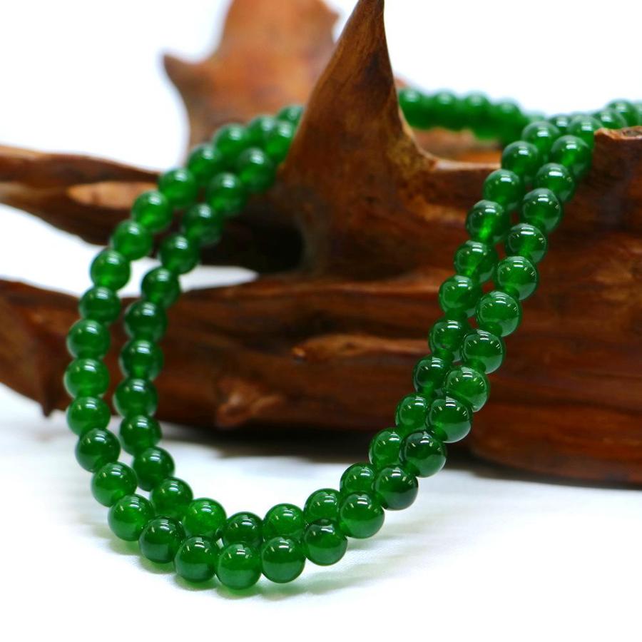 パワーストーン 天然石 ブレスレット カラージェード(ティーグリーン・染め) 丸玉 6mm 数珠 念珠 Bracelet お試し価格 |  | 11
