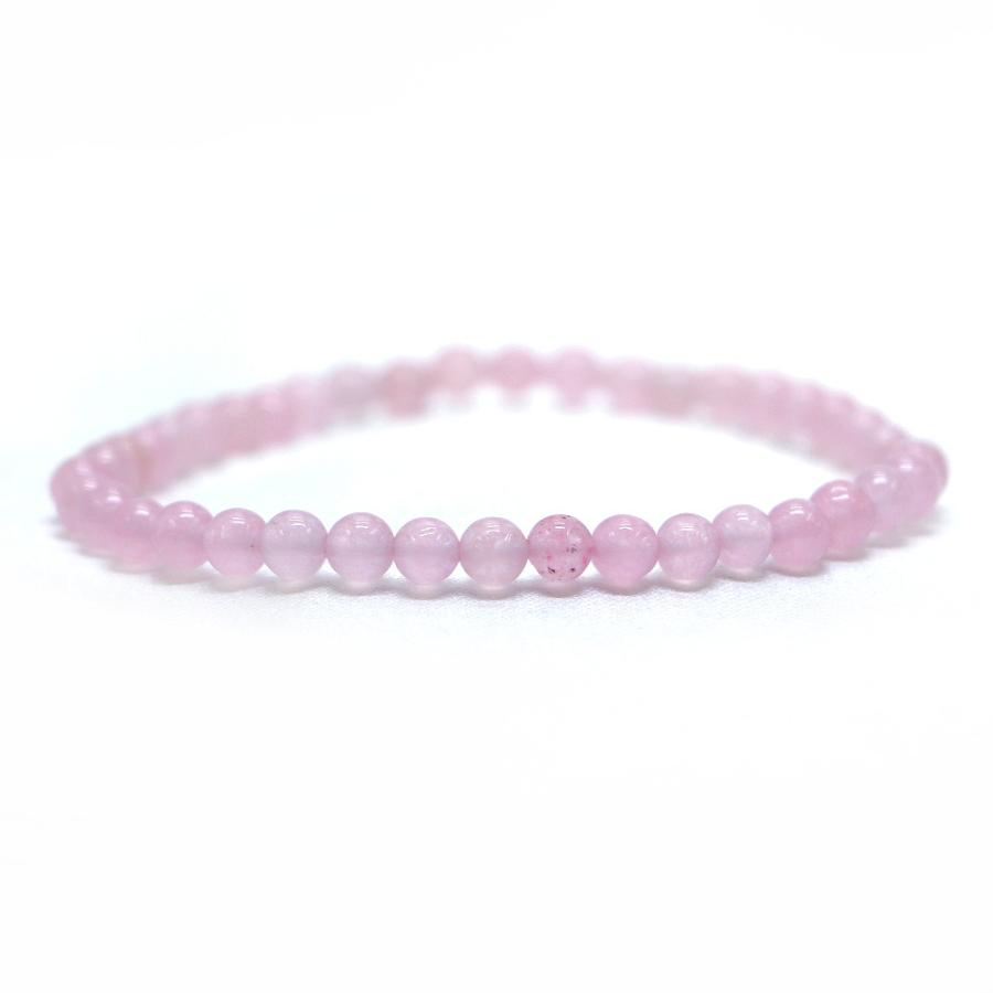 パワーストーン 天然石 ブレスレット カラージェード(ピンク・染め) 丸玉 4mm 数珠 念珠 Bracelet お試し価格 | 