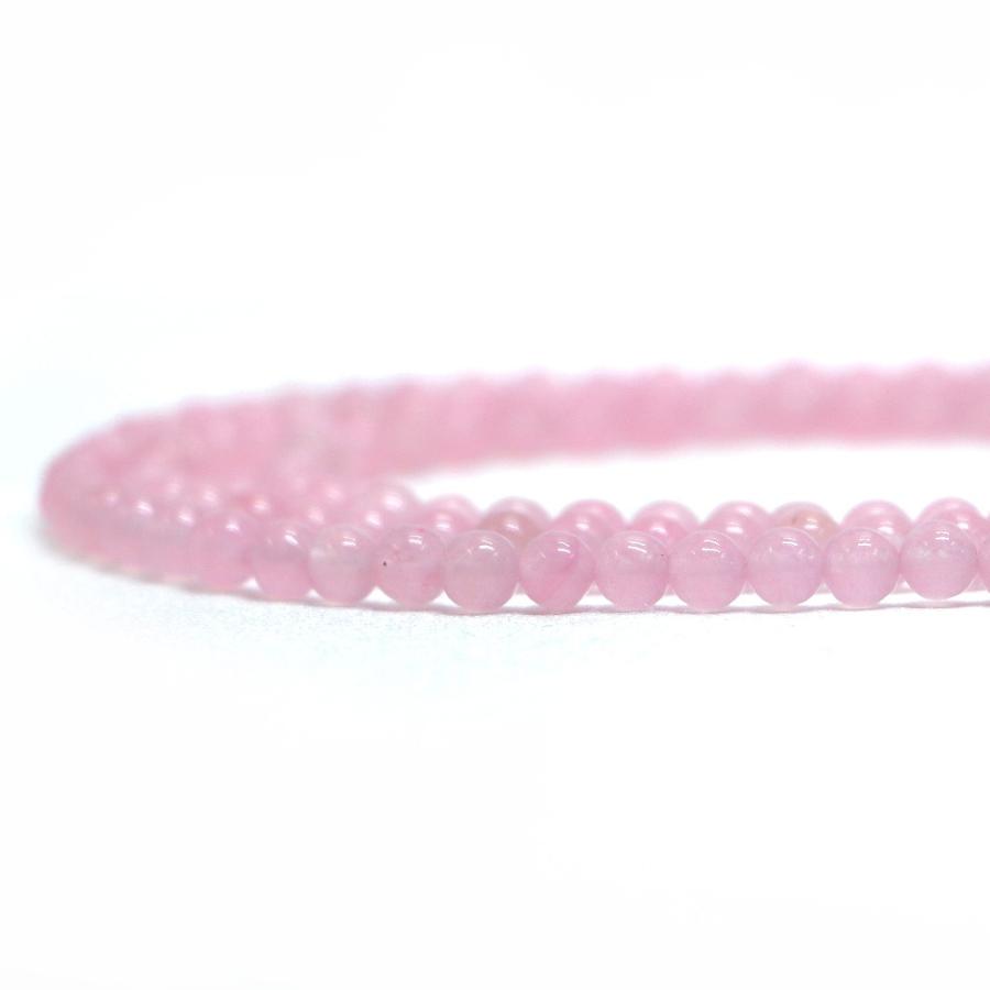 パワーストーン 天然石 ブレスレット カラージェード(ピンク・染め) 丸玉 4mm 数珠 念珠 Bracelet お試し価格 |  | 10