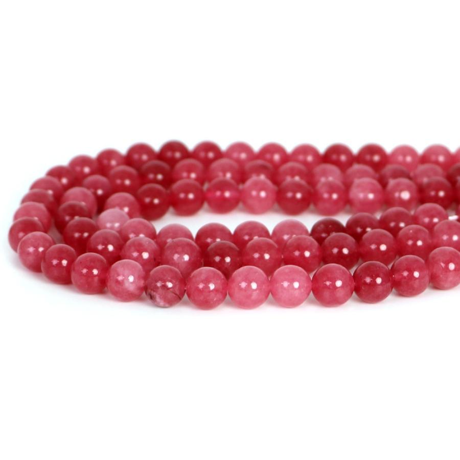 パワーストーン 天然石 ブレスレット カラージェード(ローズピンク・染め) 丸玉 8mm 数珠 念珠 Bracelet お試し価格 |  | 10