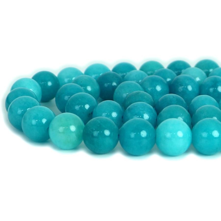 パワーストーン 天然石 ブレスレット カラージェード(アマゾナイトグリーン・染め) 丸玉 12mm 数珠 念珠 Bracelet お試し価格 |  | 10