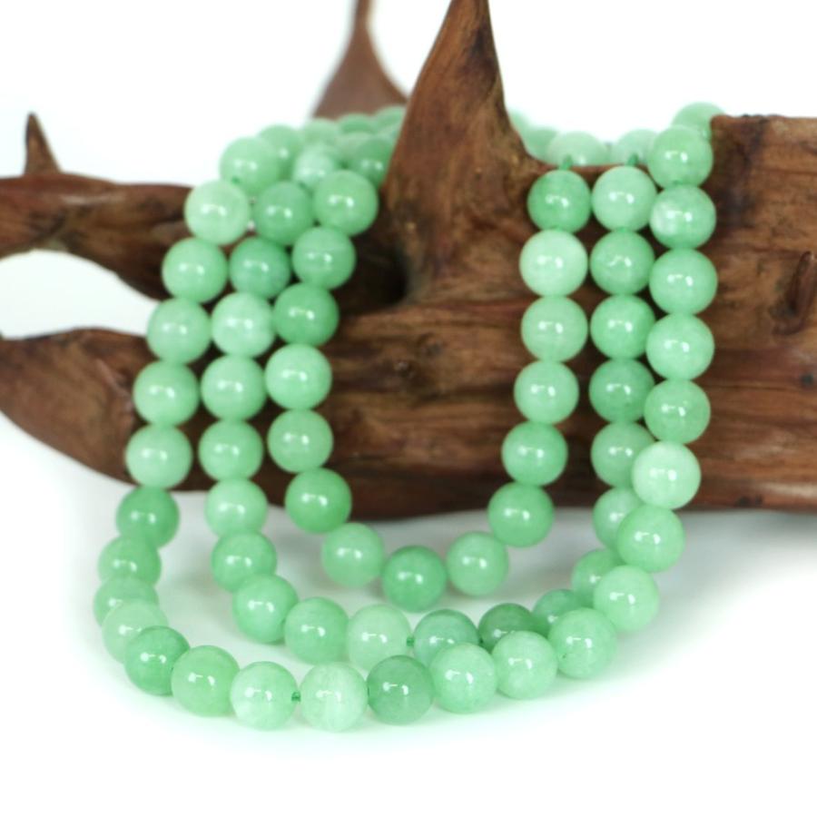 パワーストーン 天然石 ブレスレット カラージェード(ヒスイカラー 染め) 丸玉 8mm 数珠 念珠 Bracelet お試し価格 |  | 11