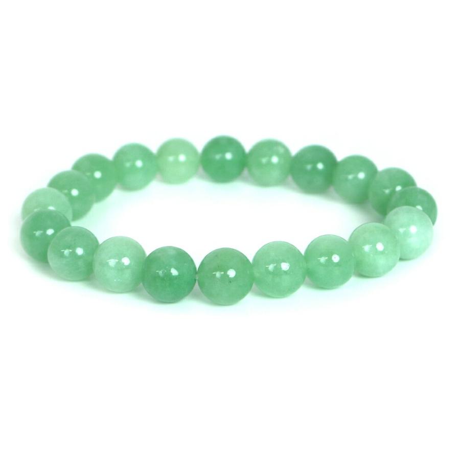 パワーストーン 天然石 ブレスレット カラージェード(ヒスイカラー 染め) 丸玉 10mm 数珠 念珠 Bracelet お試し価格 | 