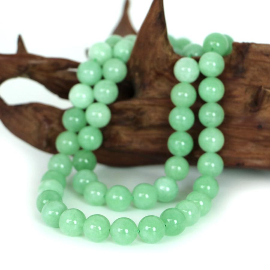 パワーストーン 天然石 ブレスレット カラージェード(ヒスイカラー 染め) 丸玉 10mm 数珠 念珠 Bracelet お試し価格 |  | 11