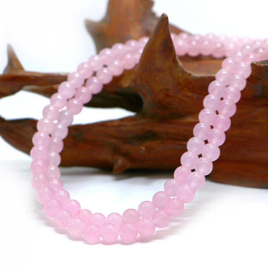 パワーストーン 天然石 ブレスレット カラージェード(ピンク・染め) 丸玉 6mm 数珠 念珠 Bracelet お試し価格 |  | 11
